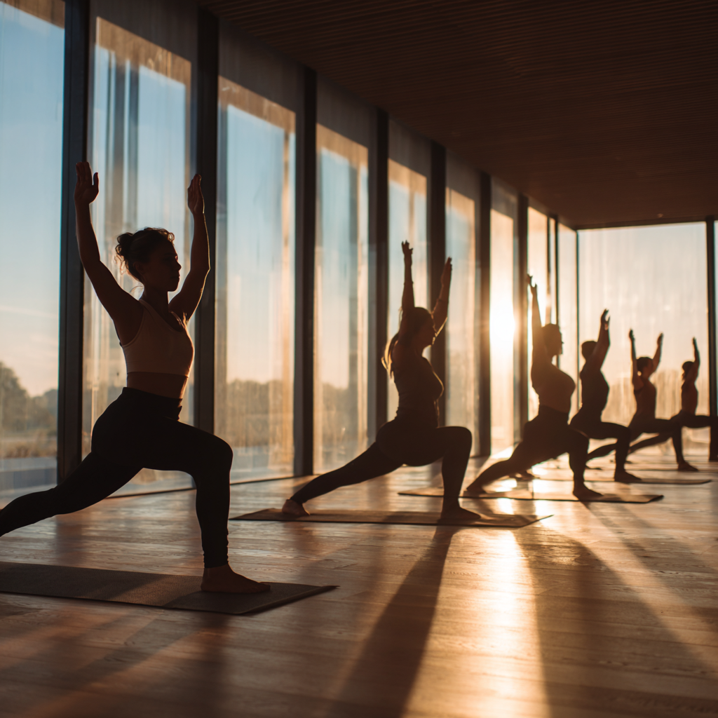 Yoga studio interior